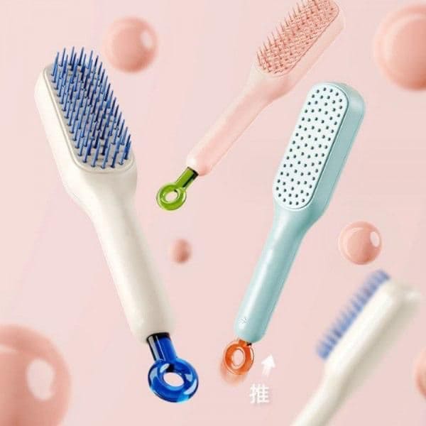 Self-cleaning Massage Comb for Adults and Kids- Pack of 1